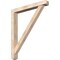Ekena Millwork Traditional Craftsman Smooth Bracket w/ Offset Brace, Douglas Fir, 5 1/2"W x 42"D x 48"H BKT0604X42X48TRA04SDF - alternate 1
